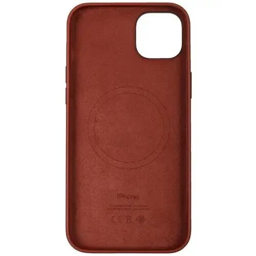 Чехол iPhone 14 Plus Leather Case with MagSafe MPPD3, umber