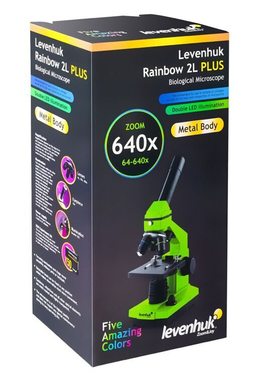 Микроскоп Levenhuk Rainbow 2L PLUS Amethyst\Аметист