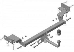 91004-A Фаркоп Motodor KIA Sportage; Hyundai Tucson 2016-2018 (оцинк. Шар) (без электрики)