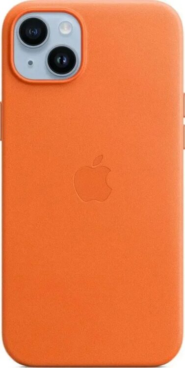 Чехол iPhone 14 Plus Leather Case with MagSafe MPPF3, orange