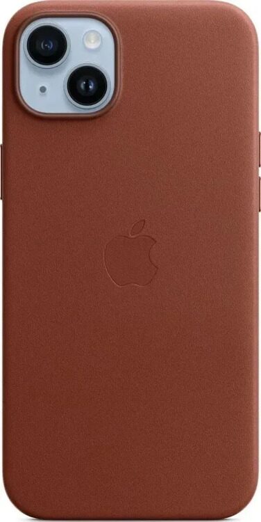 Чехол iPhone 14 Plus Leather Case with MagSafe MPPD3, umber