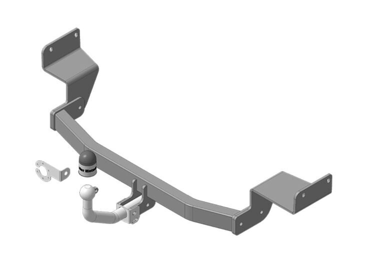 Фаркоп 91013-A Motodor Kia Rio седан рестайлинг 2021-н.в. (оцинк. Шар) (без электрики)
