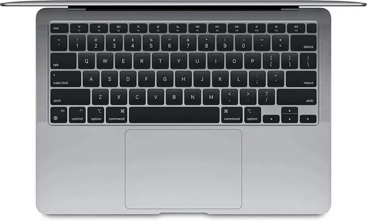 Apple MacBook Air Ноутбук 13.3", Apple M1 (3.2 ГГц), RAM 8 ГБ 256 ГБ, Apple M1, macOS, (MGN63SA/A), серый, Русская раскладка