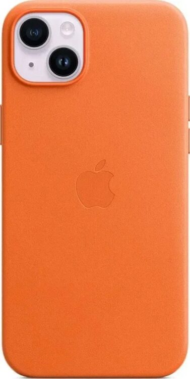 Чехол iPhone 14 Plus Leather Case with MagSafe MPPF3, orange