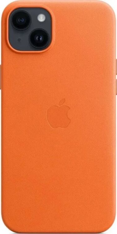 Чехол iPhone 14 Plus Leather Case with MagSafe MPPF3, orange